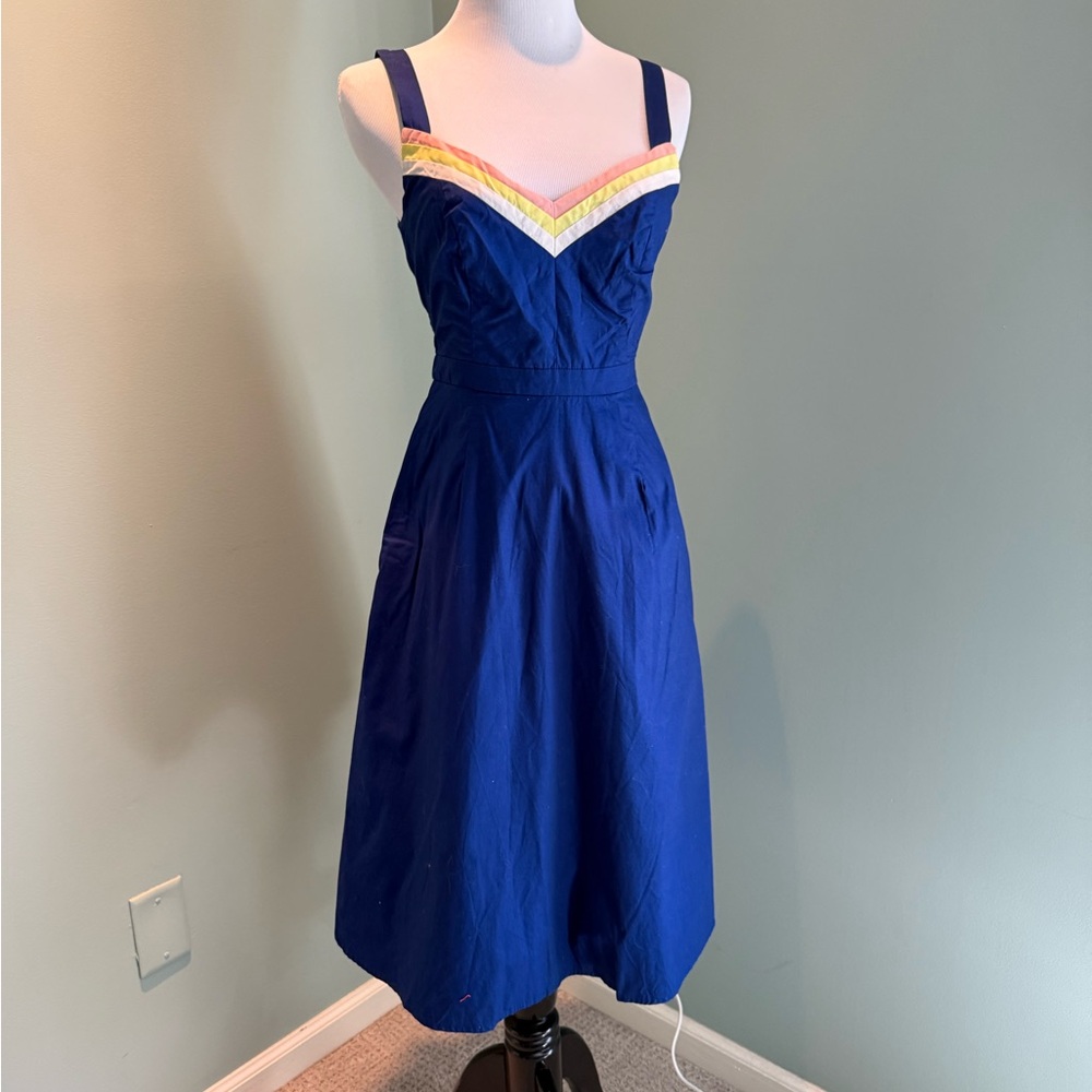 Modcloth Blue Midi Dress
